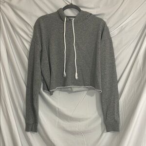 Gray Wild Fable Women's Cropped Hoodie Size Large